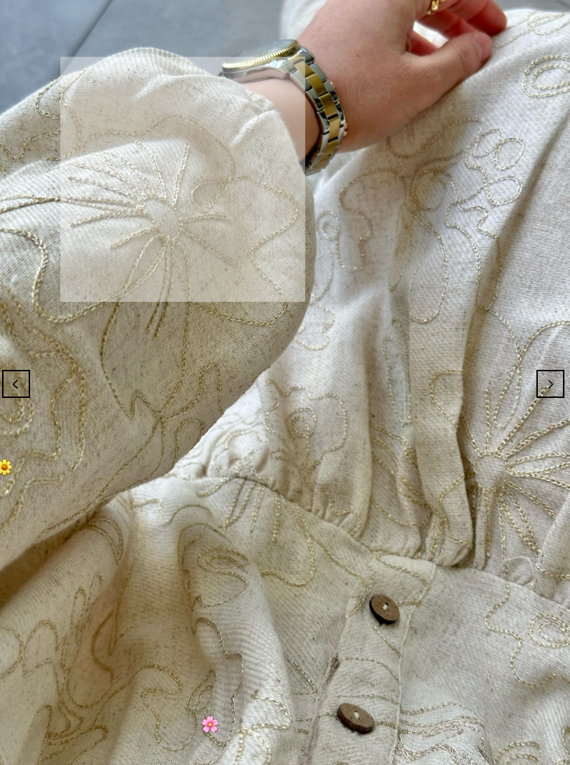 Robe brocina Beige I Silé