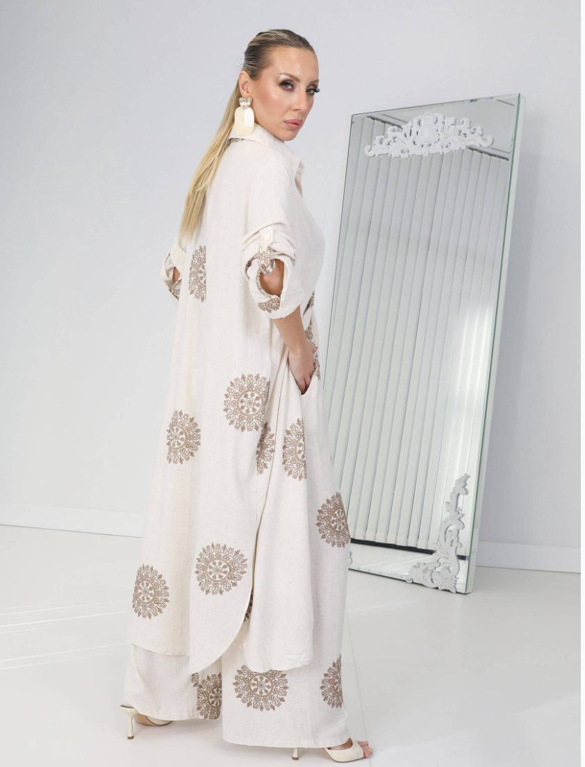 Ensemble Talya |Broderie Marron