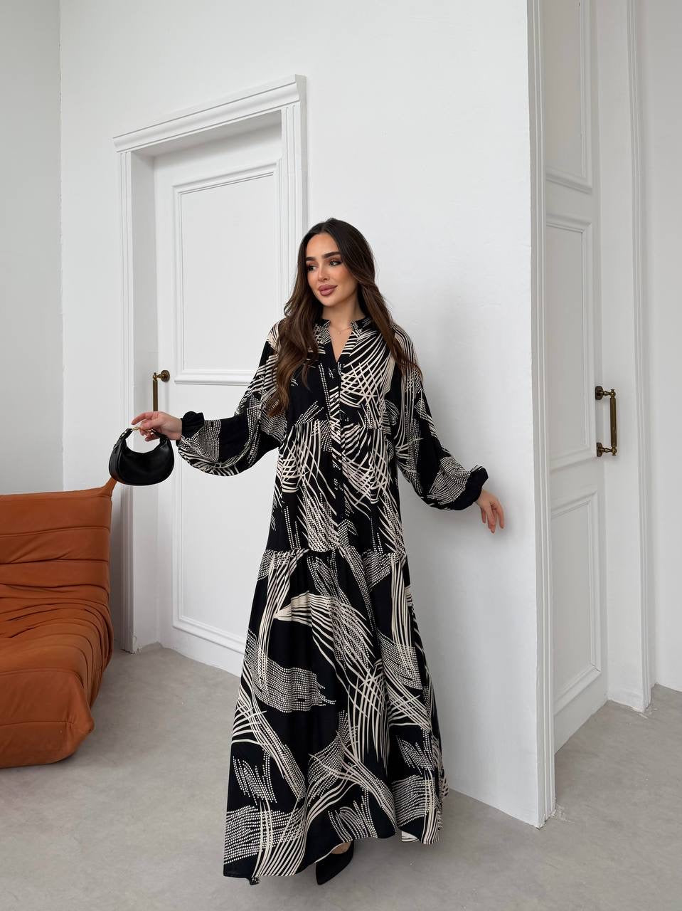 Robe à motifs |Noir et Blanc