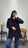 Blazer oversize velours |Noir