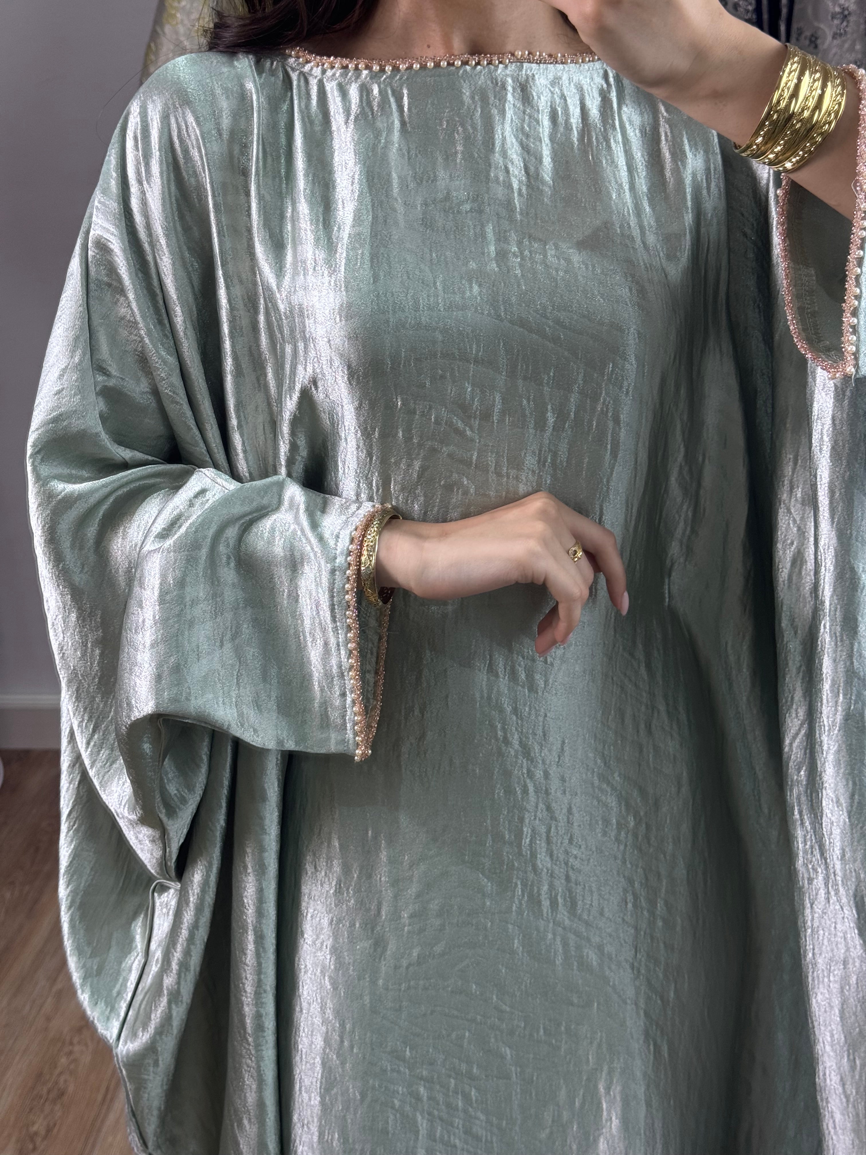 Robe d’hôtesse papillon |Vert