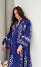 Robe à motifs |Bleu
