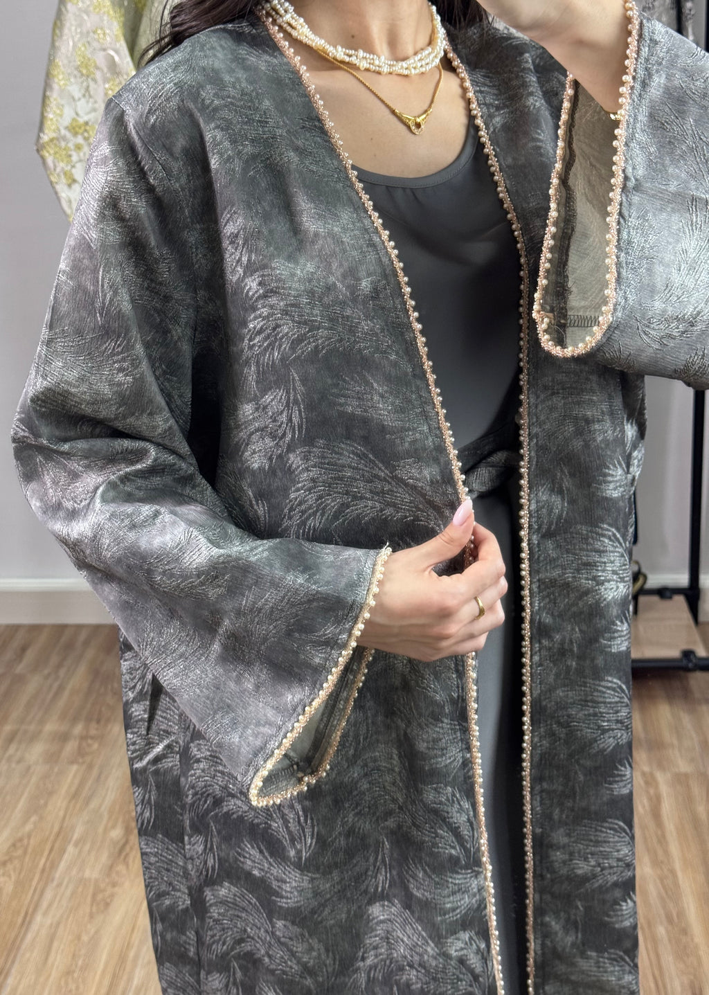 Ensemble Abaya |Gris