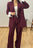 Costume manche reverse |Bordeaux