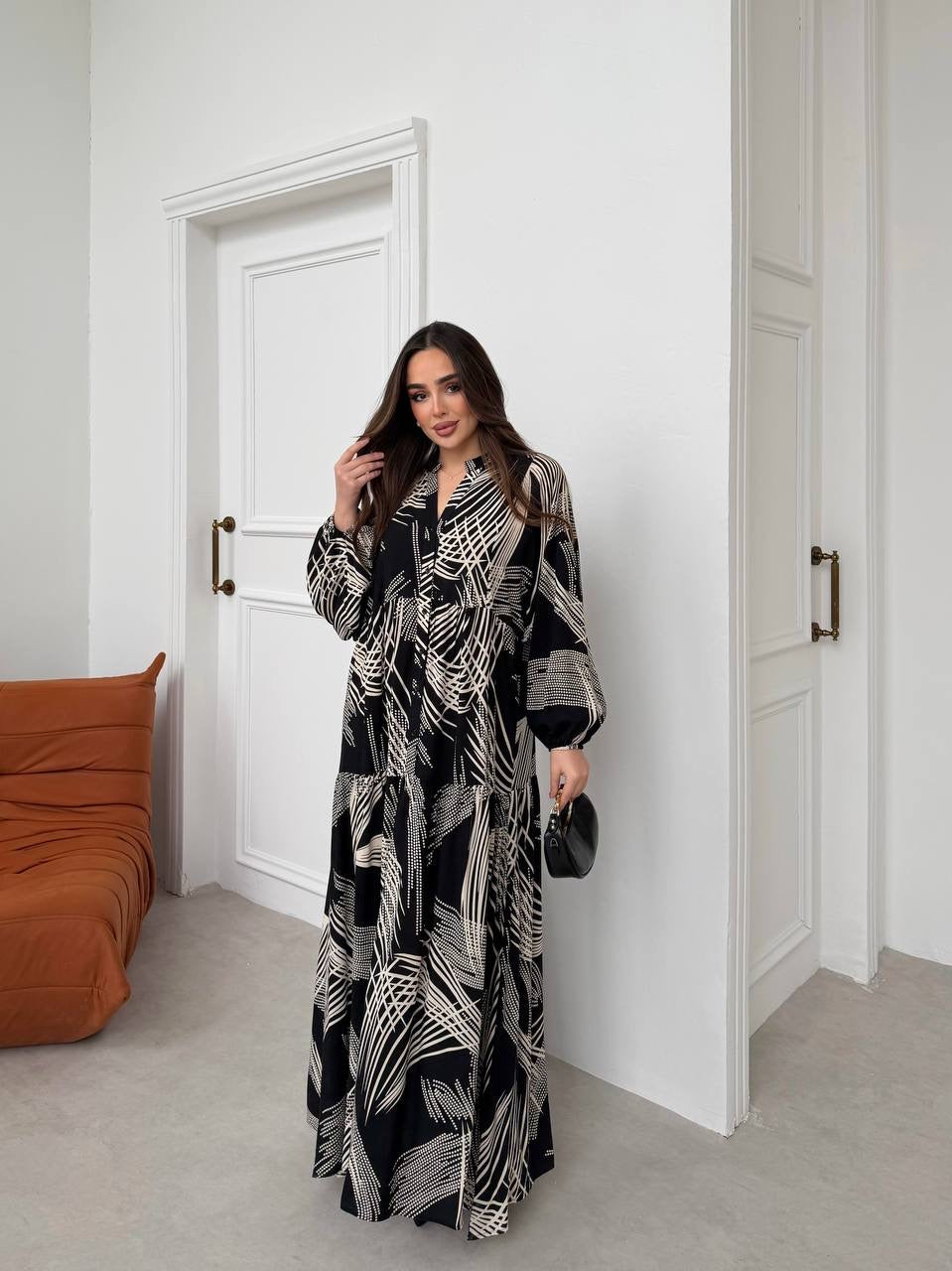 Robe à motifs |Noir et Blanc