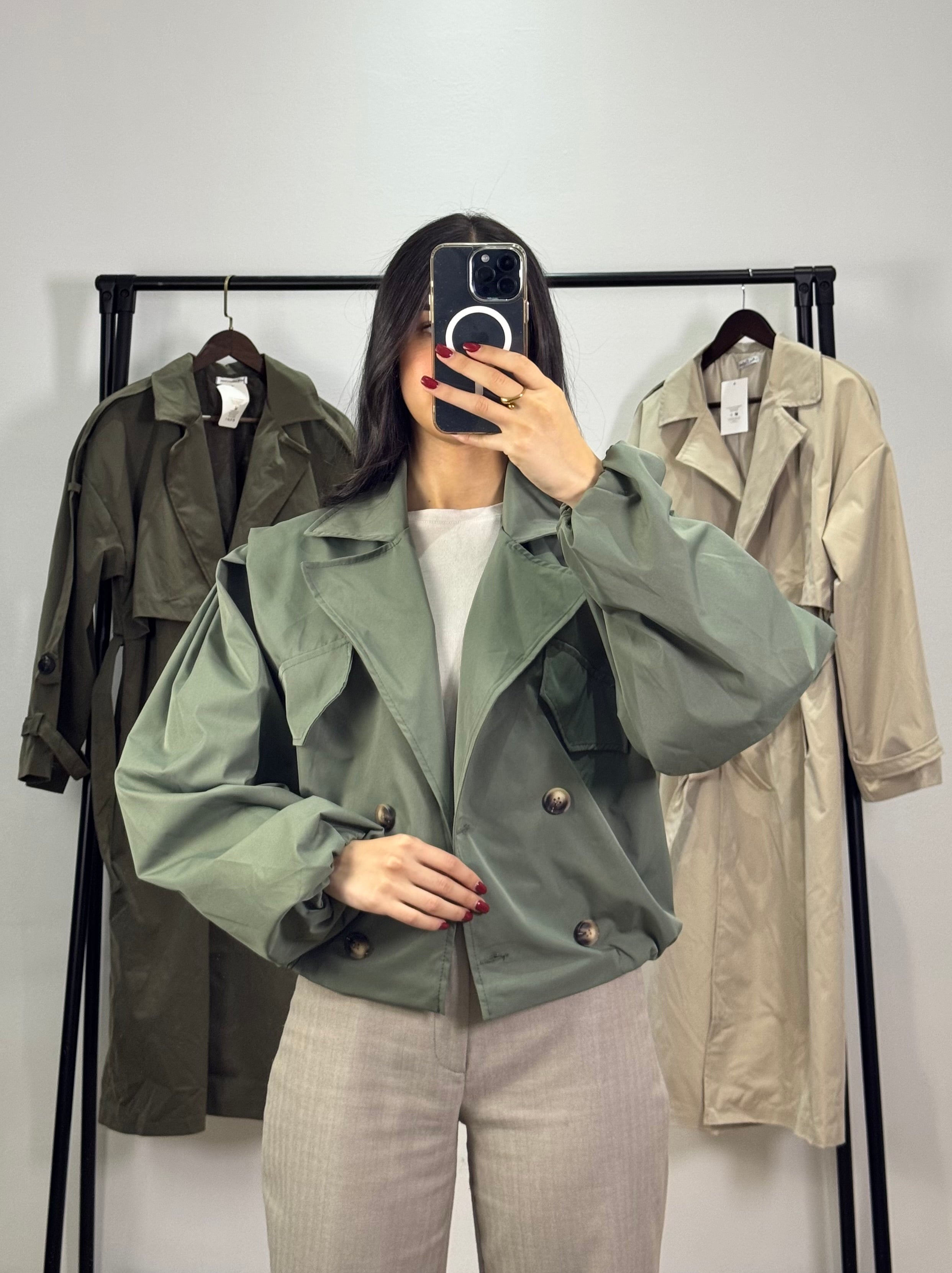 Trench très court |Vert