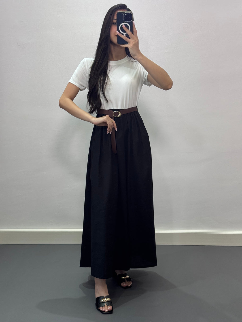 Robe avec ceinture