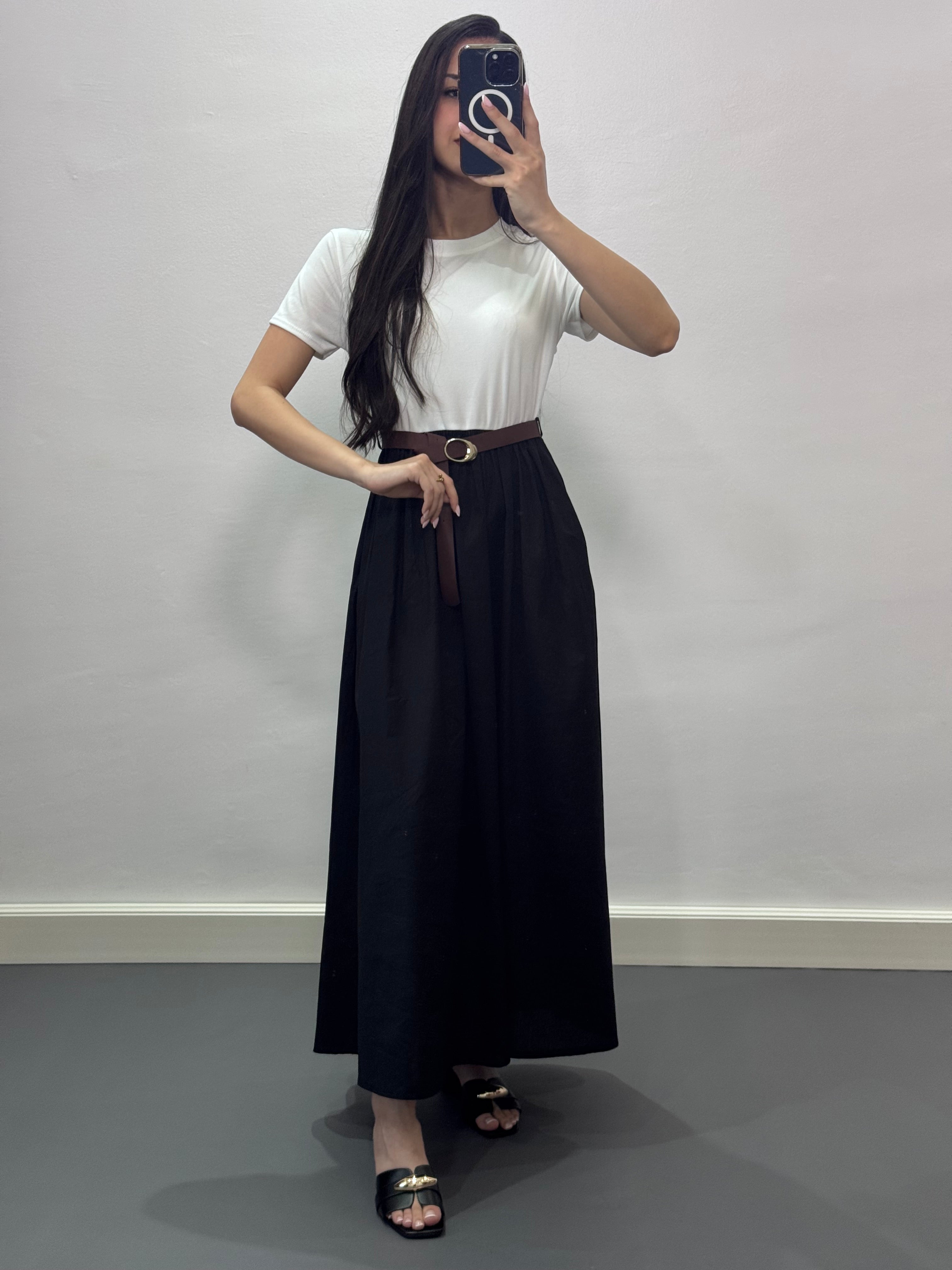 Robe avec ceinture