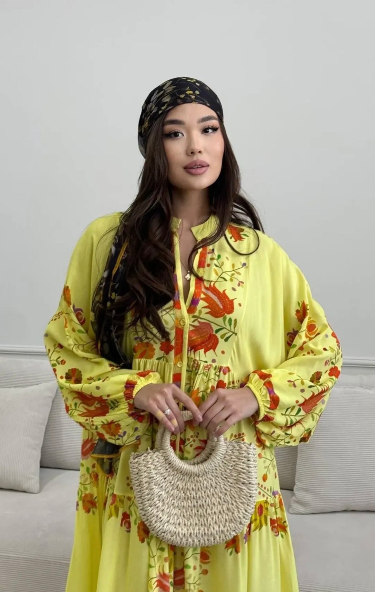 Robe Fleurie | Jaune