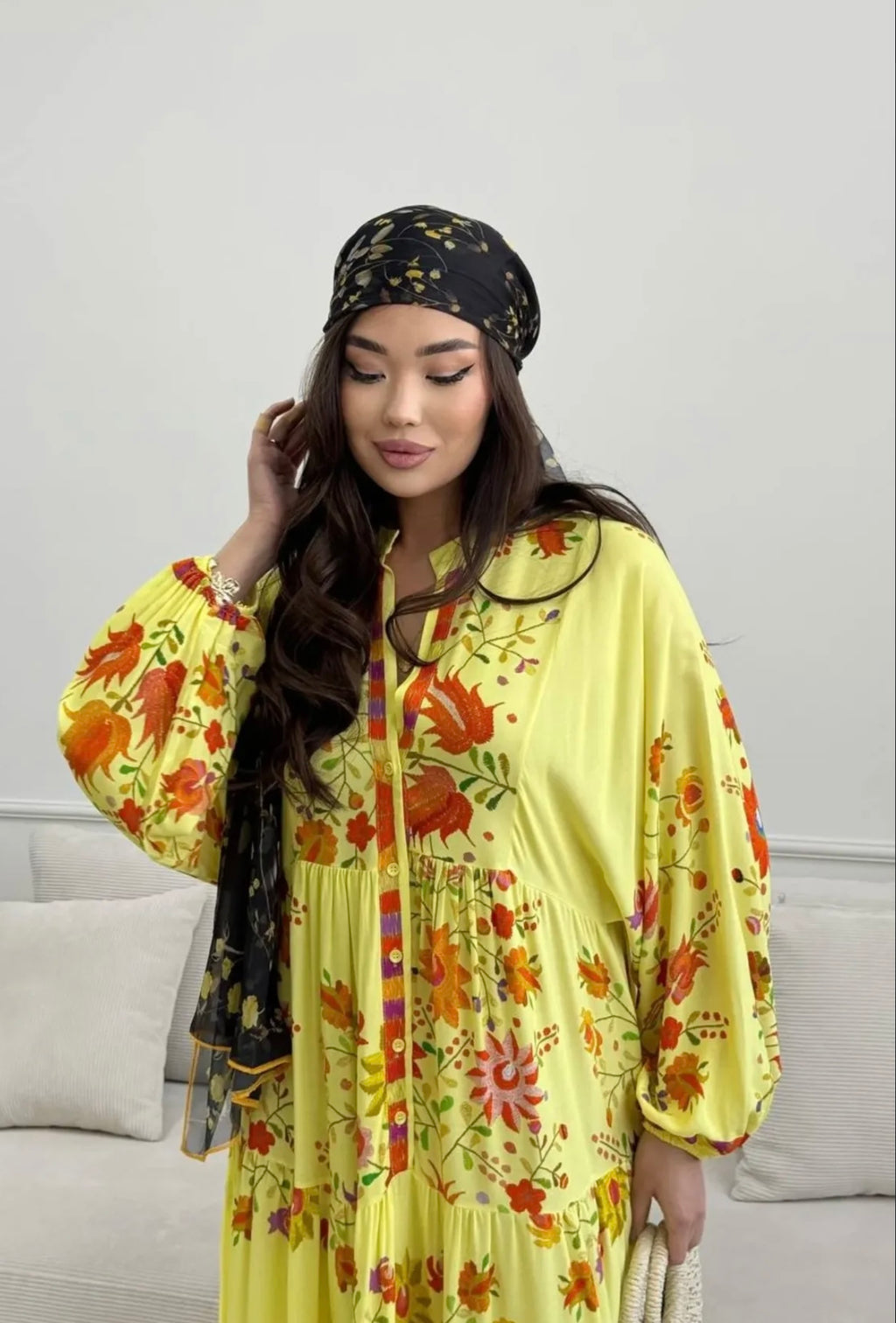 Robe Fleurie | Jaune