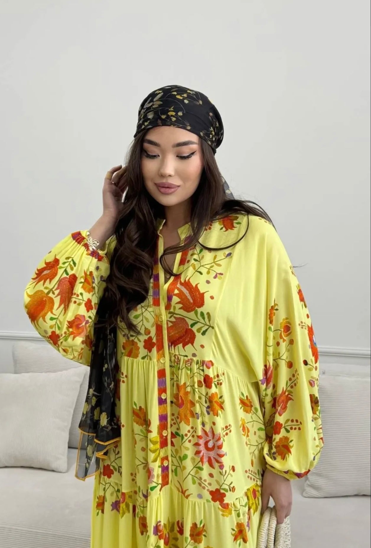Robe Fleurie | Jaune