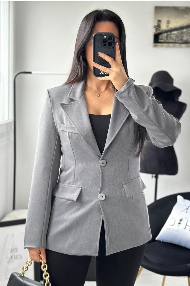 Blazer Cintré |Gris