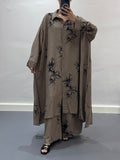 Ensemble motifs noirs |Beige