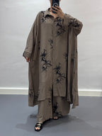 Ensemble motifs noirs |Beige