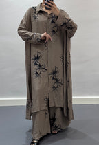 Ensemble motifs noirs |Beige