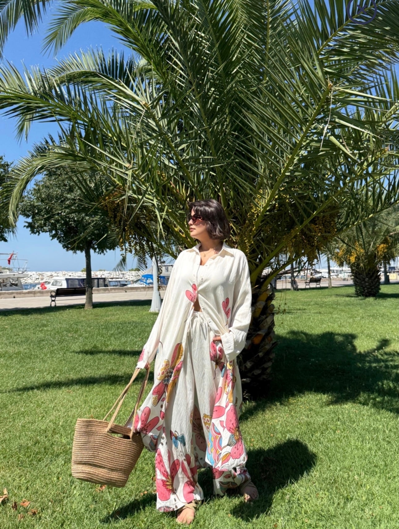 Ensemble Nelya |Blanc fleur