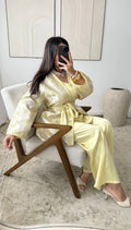 Ensemble “Rêve d’Or” I Veste brocart  I Yellow💫