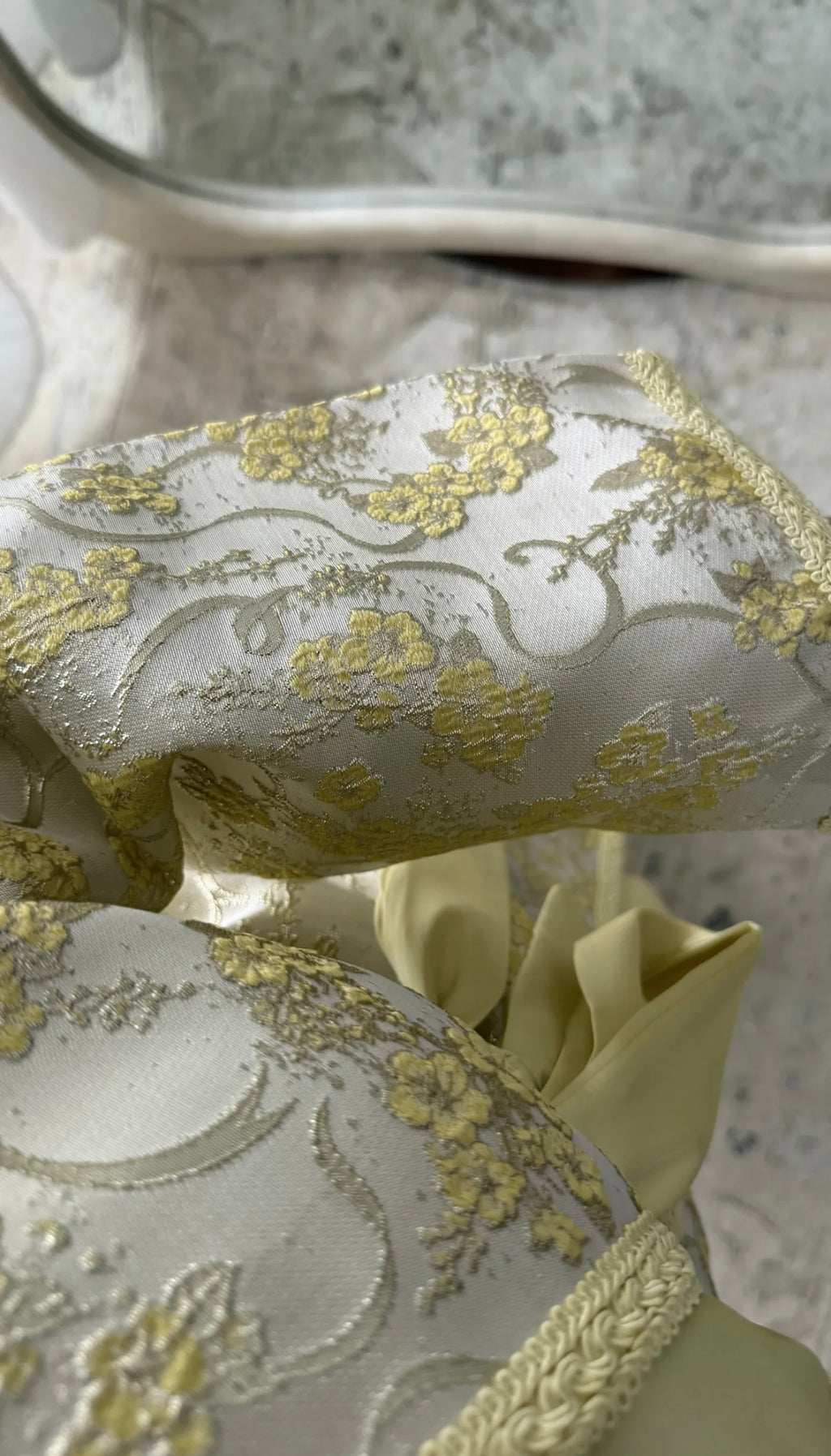 Ensemble “Rêve d’Or” I Veste brocart  I Yellow💫