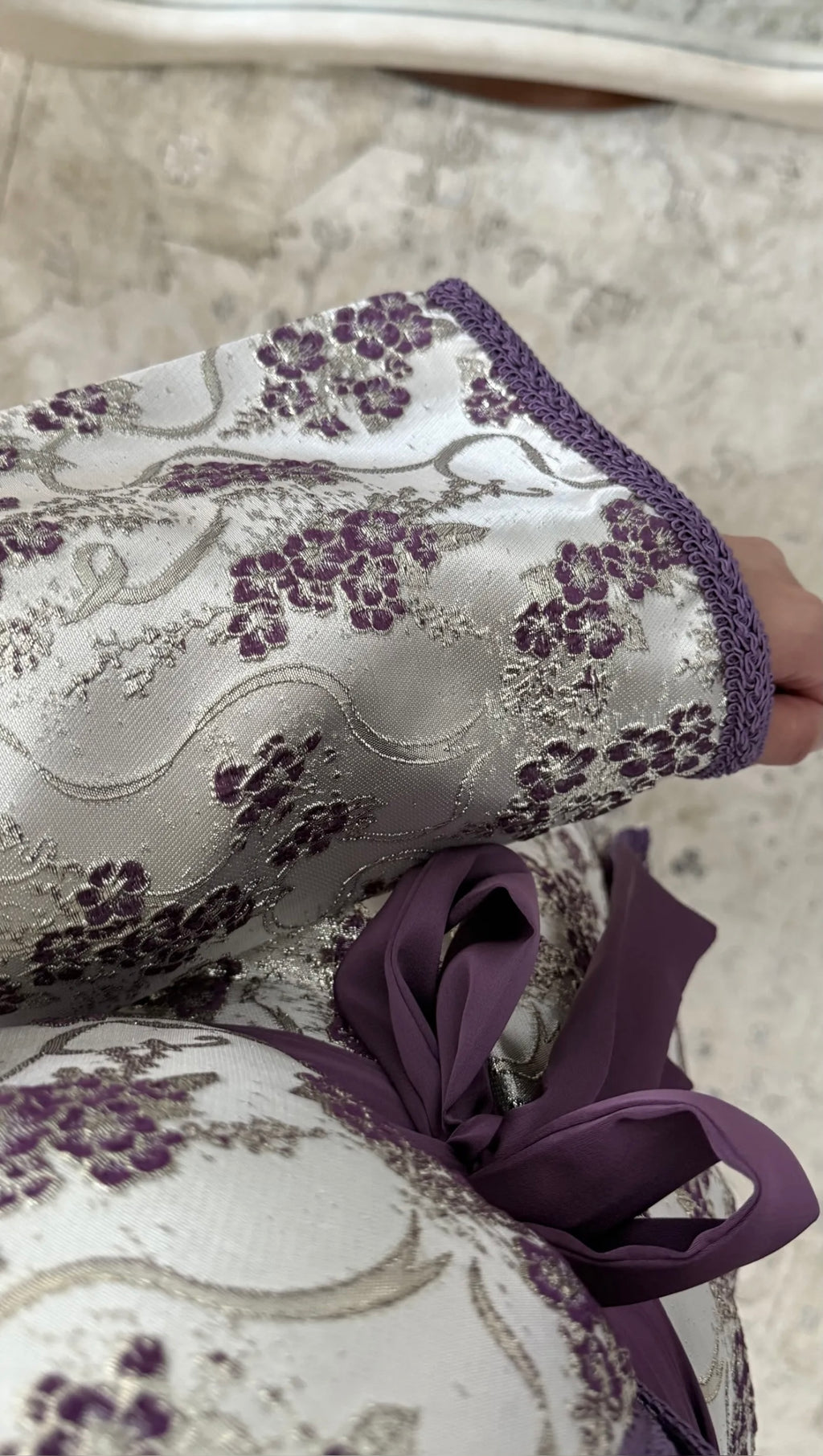 Ensemble “Rêve d’Or” I Veste brocart I purple💫