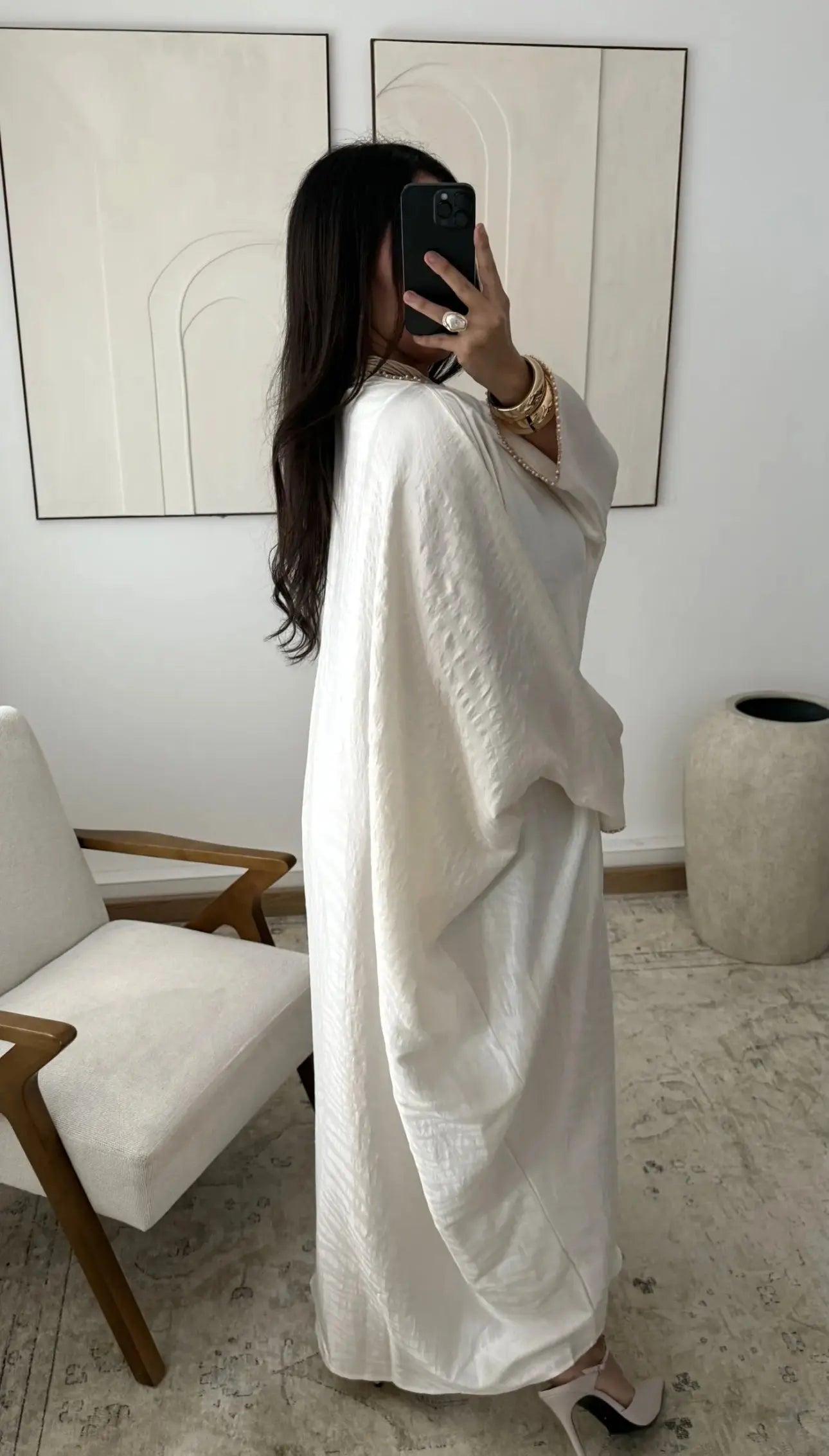 Robe « Papillon Élégant » 🦋-BEIGE