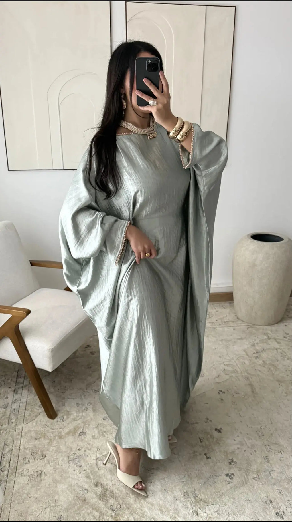 Robe « Papillon Élégant » 🦋-Light Green