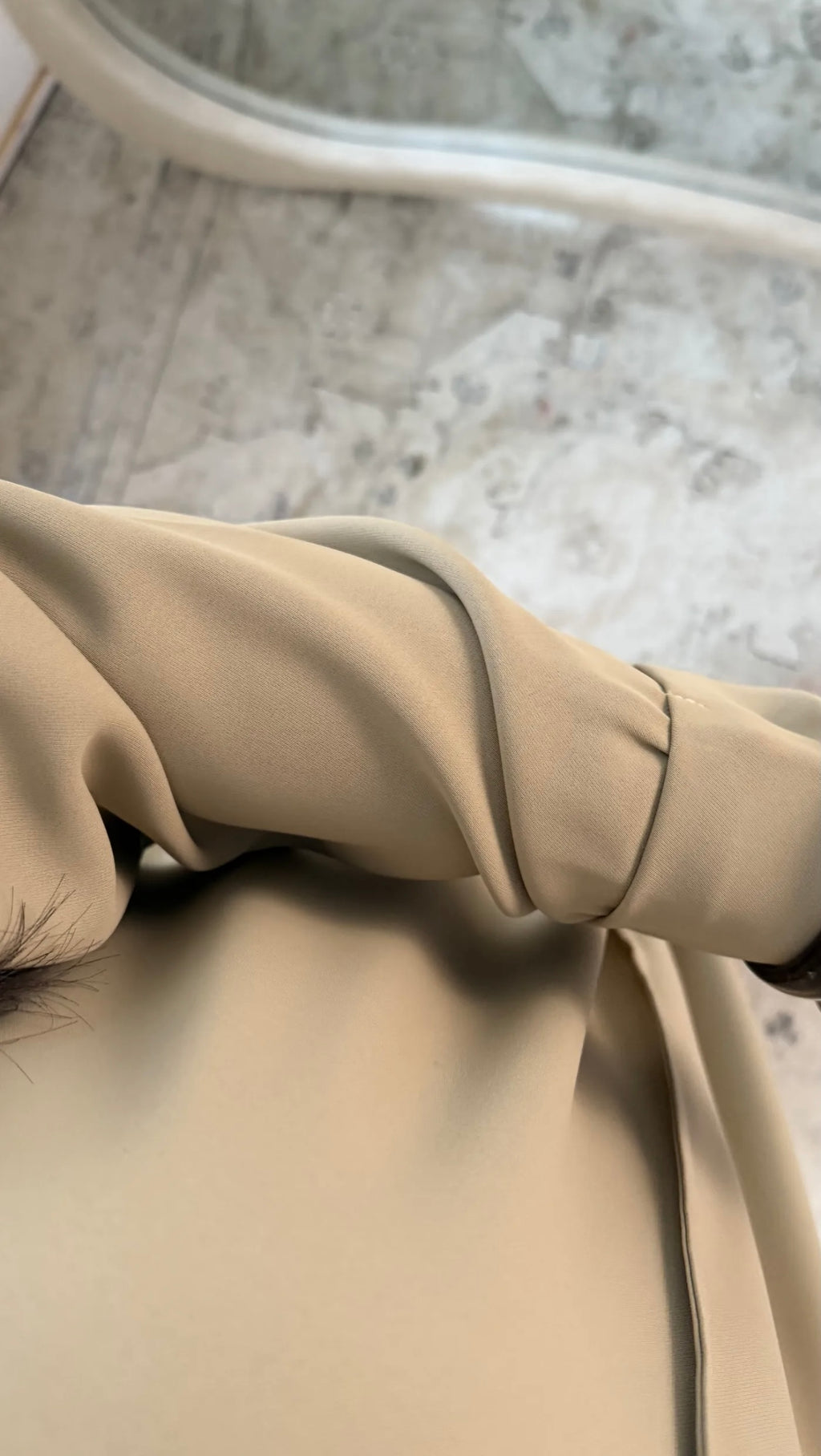 Abaya “Étoile du Soir” 🌟- Taupe