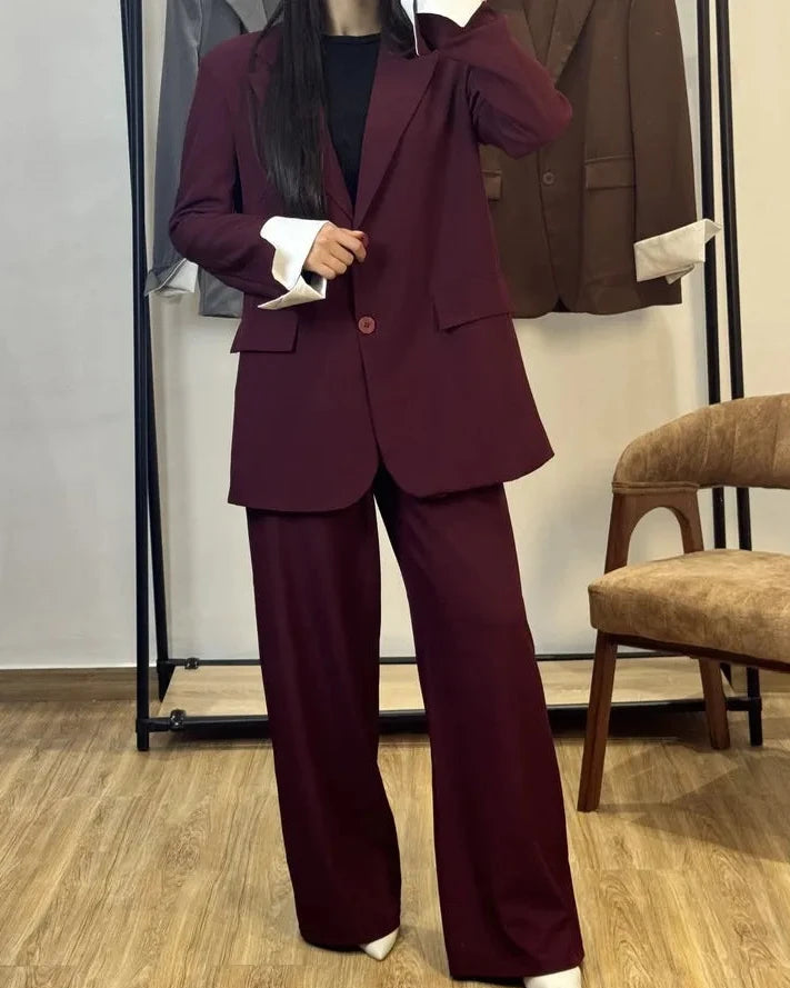 Costume manche reverse |Bordeaux