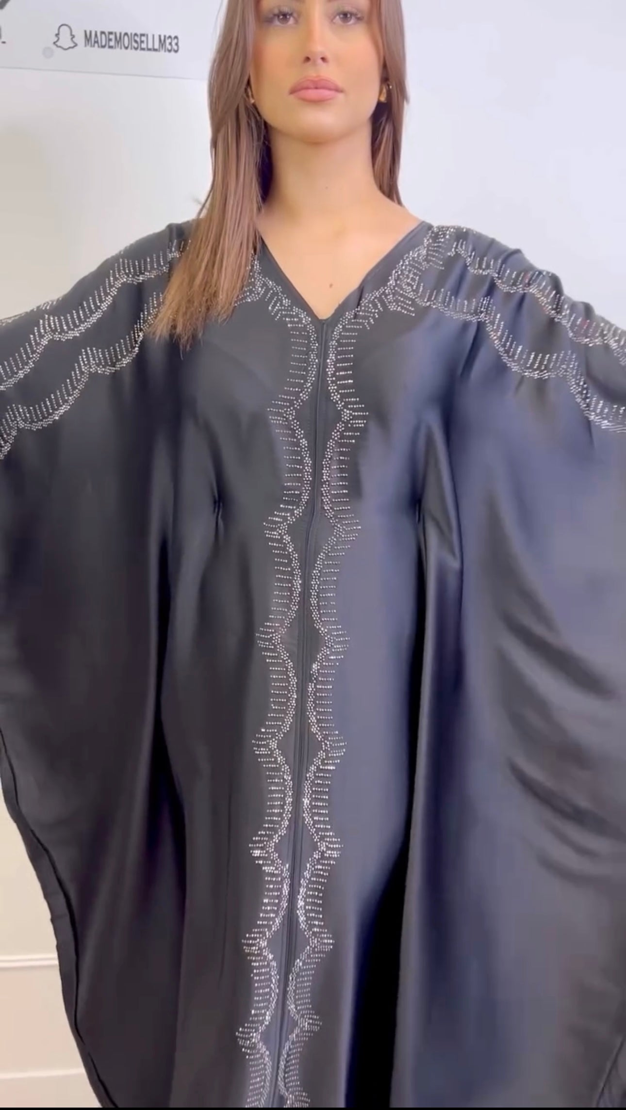 Abaya style Dubai-Noir
