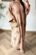 Robe d’hôtesse Brodée |Beige