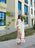 Robe fleurie blanche