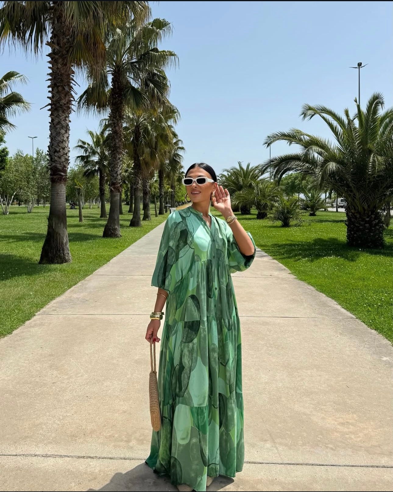 Robe Layna|Vert