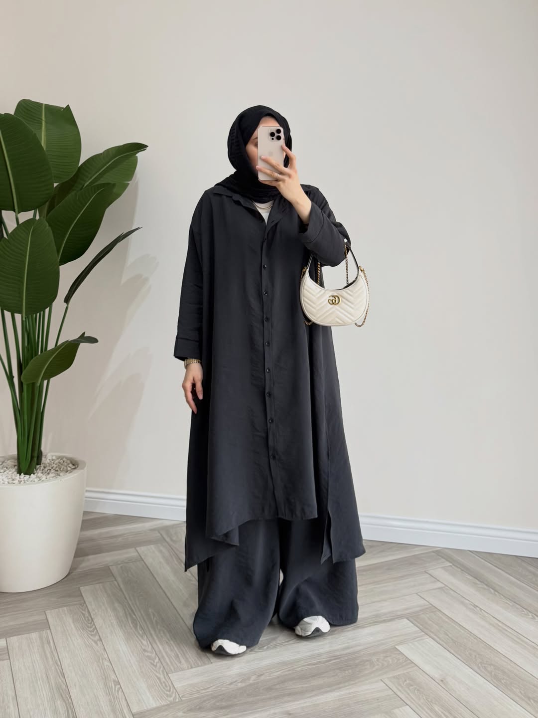 Ensemble long |Noir clair