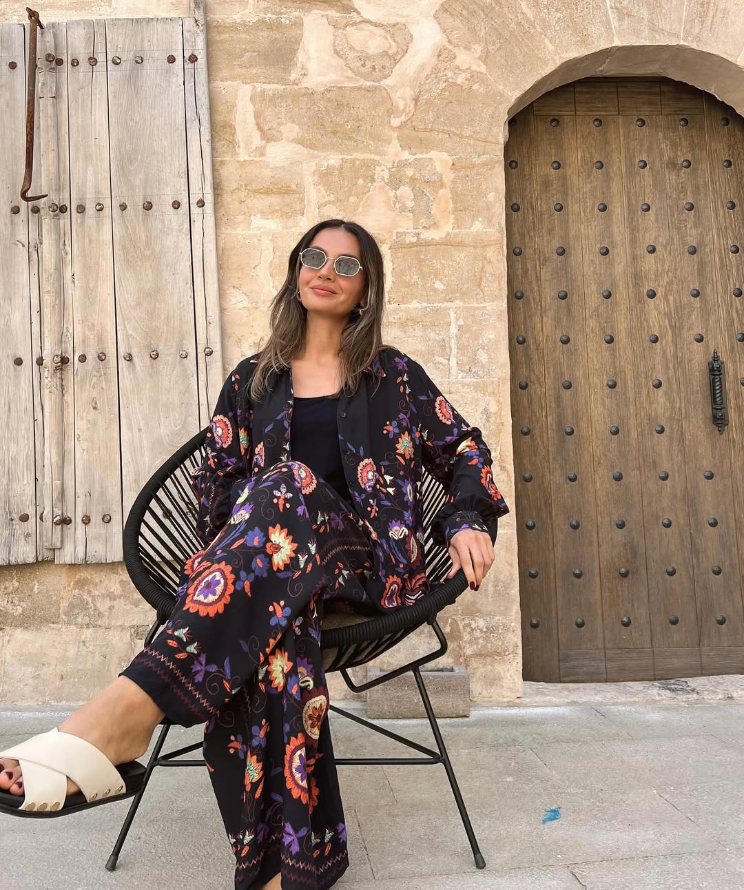 Ensemble à motifs |Noir