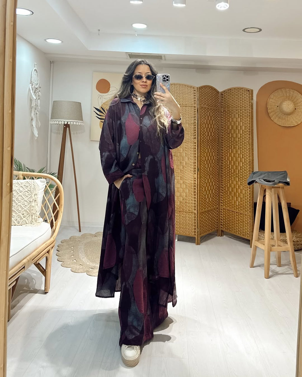 Ensemble |Aubergine et Gris