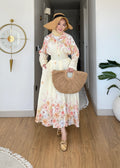 Robe à fleurs Jaune
