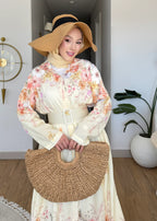 Robe à fleurs Jaune