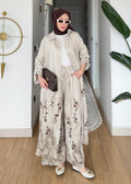 Ensemble à fleurs |Beige