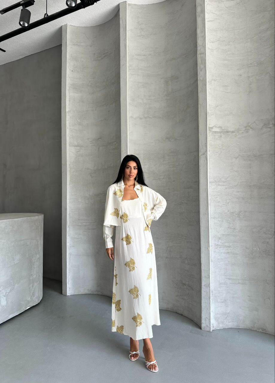 Ensemble deux piece (robe + gilet)