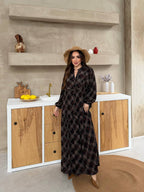 Robe à rayures |Bord et Beige