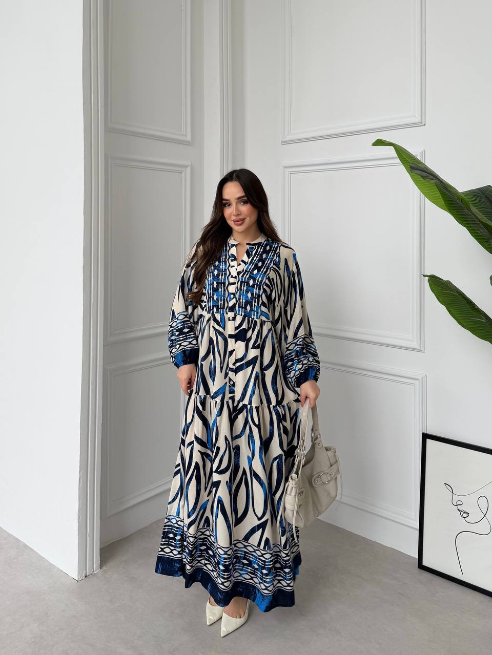 Robe à rayures |Bleu