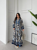 Robe à rayures |Bleu