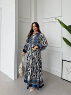 Robe à rayures |Bleu