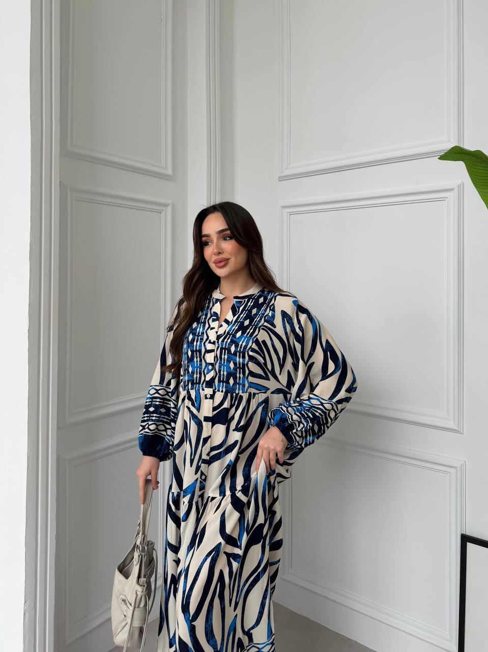 Robe à rayures |Bleu