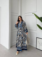 Robe à rayures |Bleu