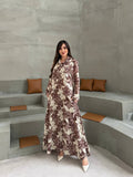 Robe Fleural | Marron